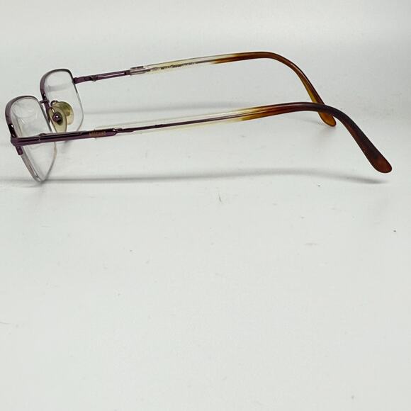 Moschino Eyeglasses Frame Purple Half Rim Metal‎ H17895 main image 5